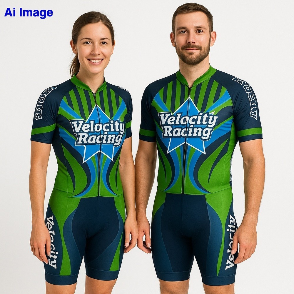 NWT Velocity Racing Inline Speed Skating Skinsuit UNISEX  Sz. Med. Ice‎ Skating